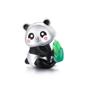 (resim) Pandora tarzı Sevimli Panda Yavrusu Charm - SCC1832