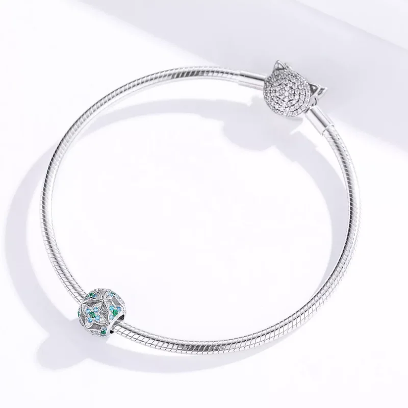 (resim) Pandora tarzı Shamrock Charm - BSC115 - Görüntüle 3