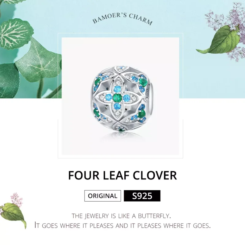 (resim) Pandora tarzı Shamrock Charm - BSC115 - Görüntüle 5