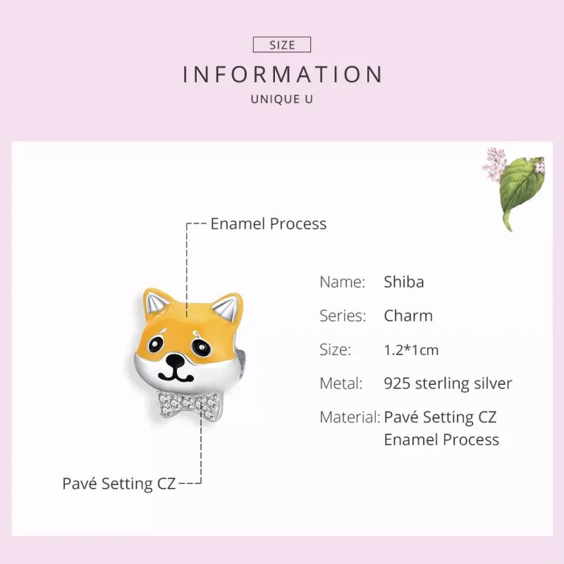 (resim) Pandora tarzı Shiba Inu Charm - BSC188 - Görüntüle 7