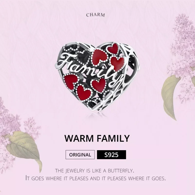 (resim) Pandora tarzı Sıcak Aile Charm - SCC1750 - Görüntüle 6
