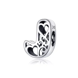 (resim) Pandora tarzı Sihirli Harf J Charm - SCC1229-J
