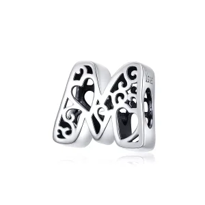 (resim) Pandora tarzı Sihirli Harf M Charm - SCC1229-M