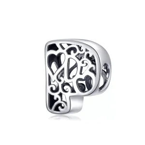 (resim) Pandora tarzı Sihirli Harf P Charm - SCC1229-P