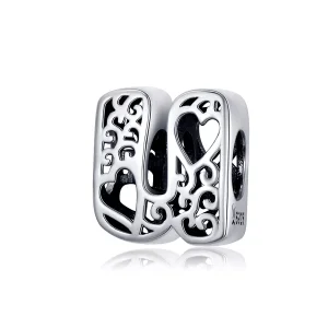 (resim) Pandora tarzı Sihirli Harf U Charm - SCC1229-U