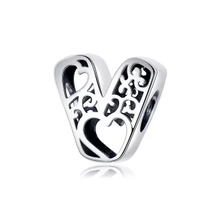 (resim) Pandora tarzı Sihirli Harf V Charm - SCC1229-V