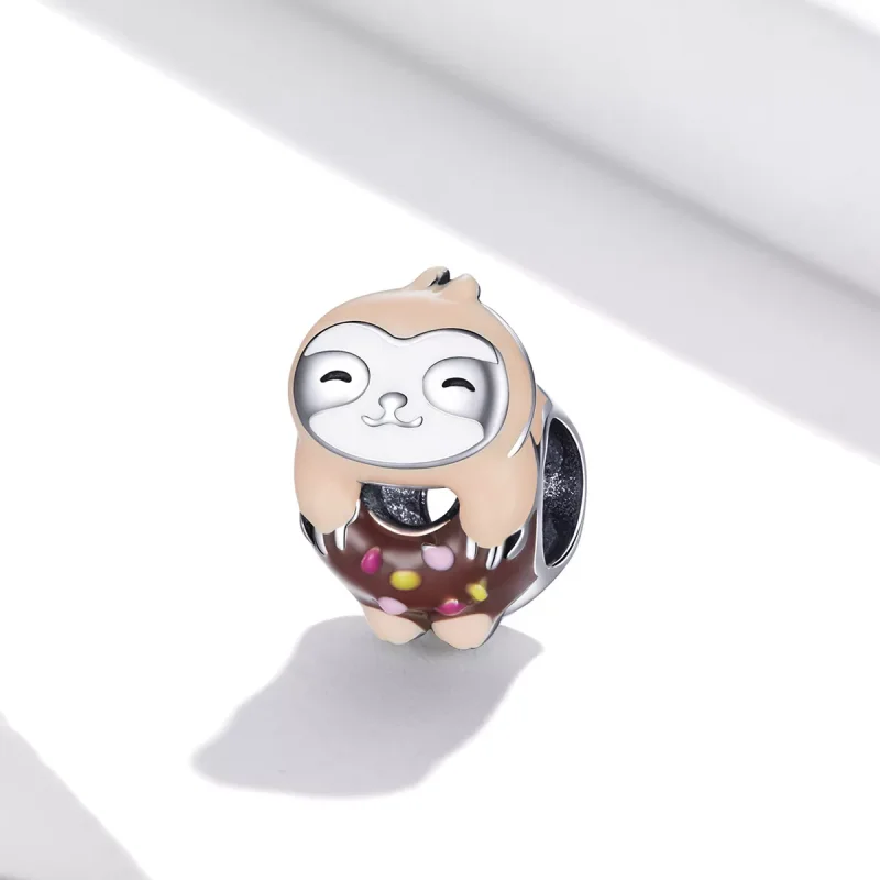 (resim) Pandora Tarzı Sloth Donut Charm - SCC1881 - Görüntüle 2
