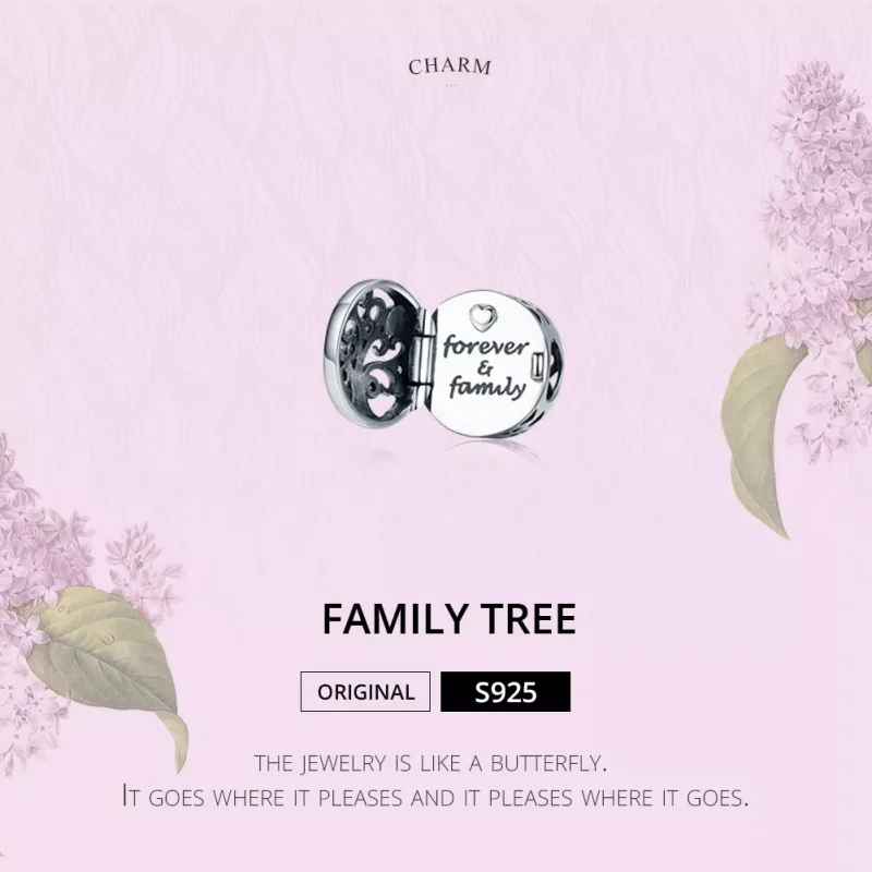 (resim) Pandora tarzı Sonsuza kadar aile Charm - SCC1259 - Görüntüle 2