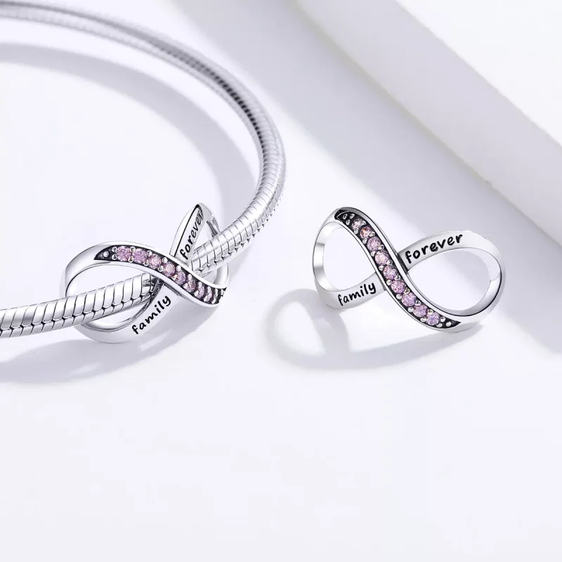 (resim) Pandora tarzı Sonsuzluk Charm - SCC1146-PK - Görüntüle 4