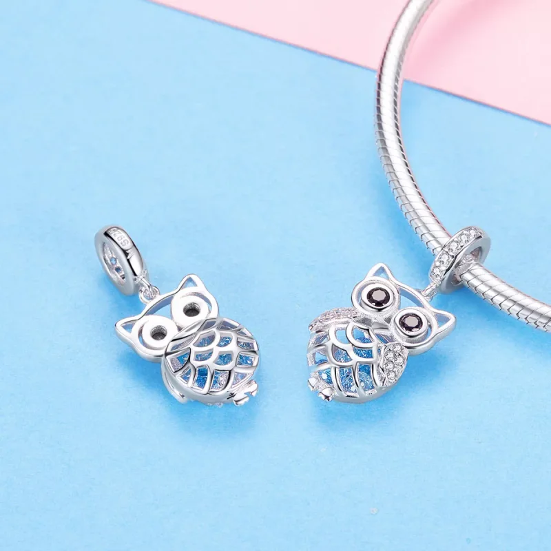 (resim) Pandora tarzı Sürekli Baykuş Sallantılı Charm - SCC1124 - Görüntüle 7