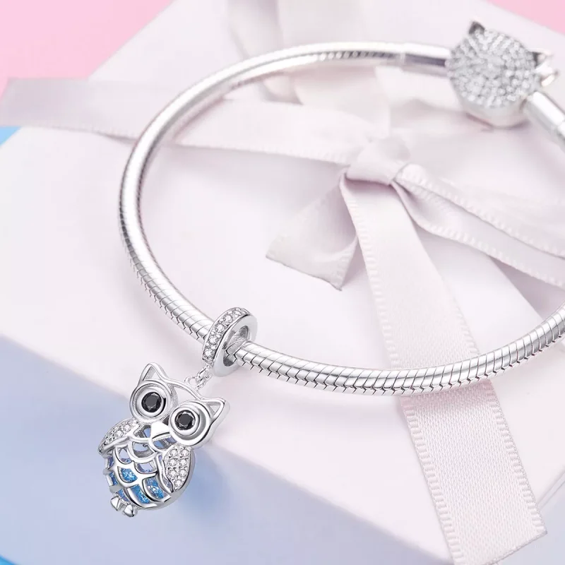 (resim) Pandora tarzı Sürekli Baykuş Sallantılı Charm - SCC1124 - Görüntüle 8