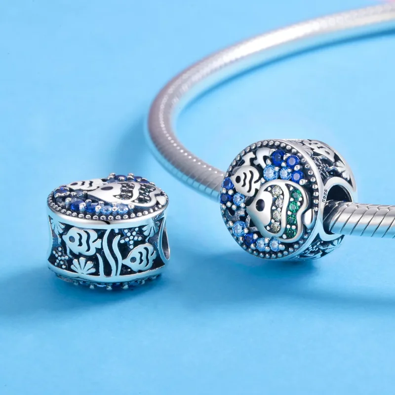 (resim) Pandora tarzı Sualtı Dünyasının Renkli Balıkları Charm - SCC764 - Görüntüle 3