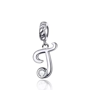 (resim) Pandora tarzı T harfi Sallantılı Charm - SCC1183-T