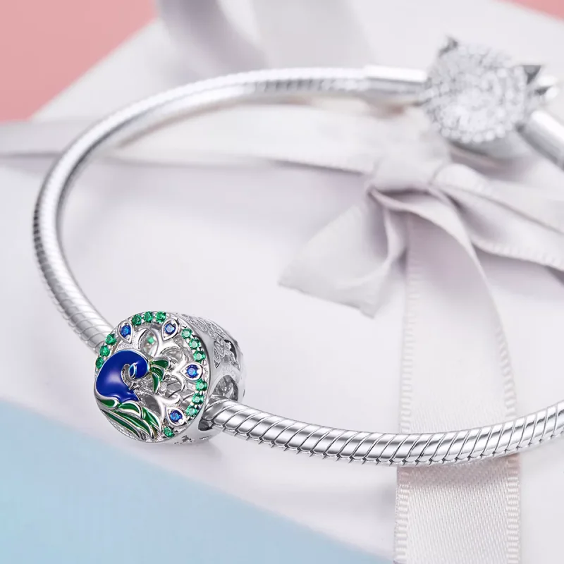 (resim) Pandora tarzı Tavus kuşu Charm - BSC037 - Görüntüle 4