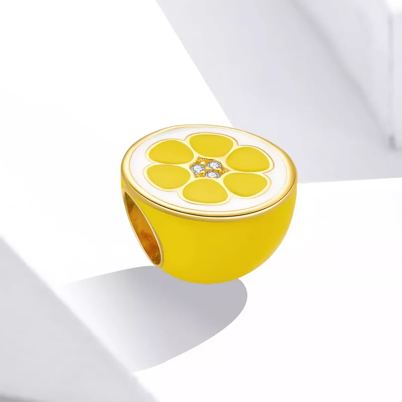 (resim) Pandora tarzı taze limon Charm - SCC1590 - Görüntüle 2