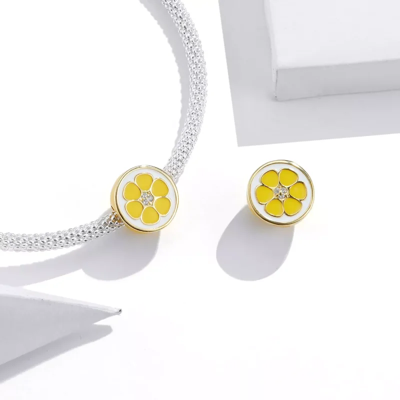 (resim) Pandora tarzı taze limon Charm - SCC1590 - Görüntüle 3