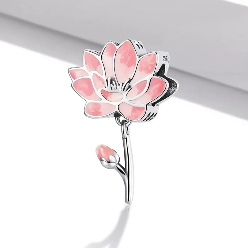 (resim) Pandora tarzı Taze Lotus Charm - SCC2157 - Görüntüle 2
