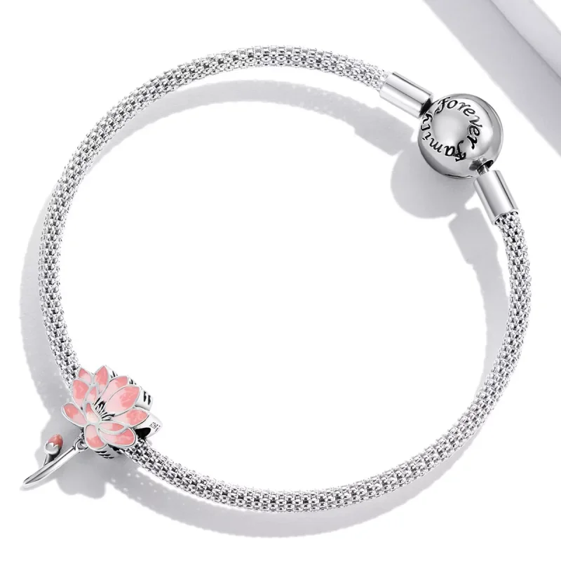 (resim) Pandora tarzı Taze Lotus Charm - SCC2157 - Görüntüle 3