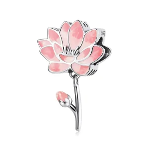 (resim) Pandora tarzı Taze Lotus Charm - SCC2157