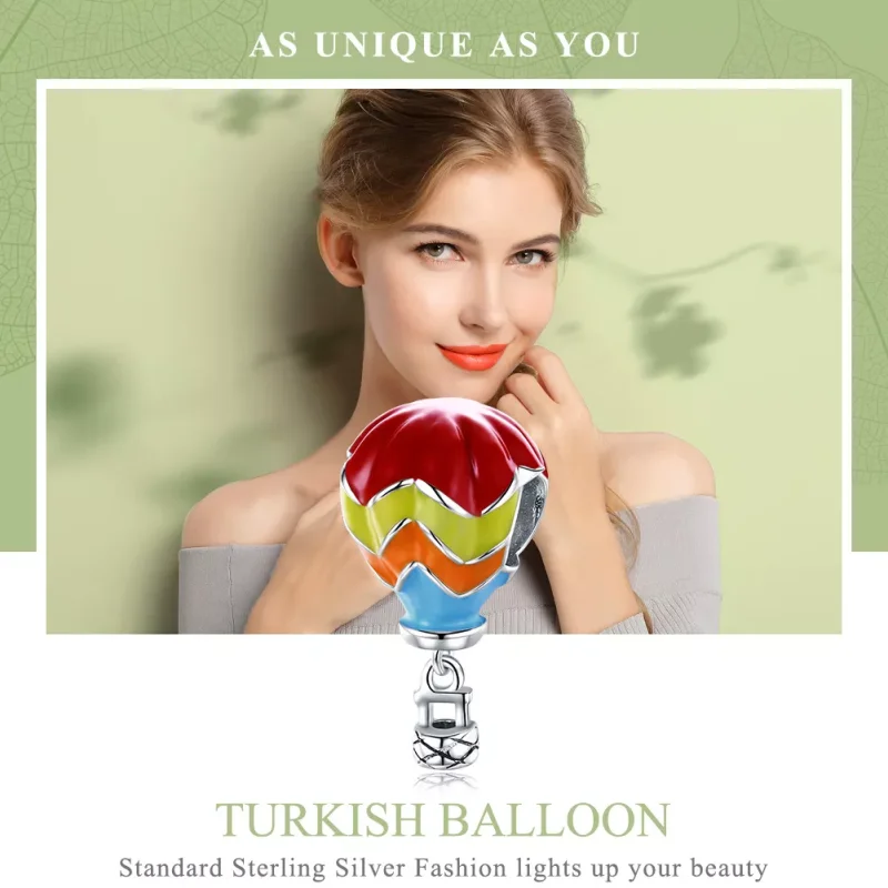 (resim) Pandora tarzı Türk Sıcak Hava Balonları Charm - SCC867 - Görüntüle 6