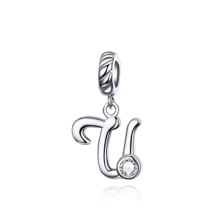 (resim) Pandora tarzı U harfi Sallantılı Charm - SCC1183-U