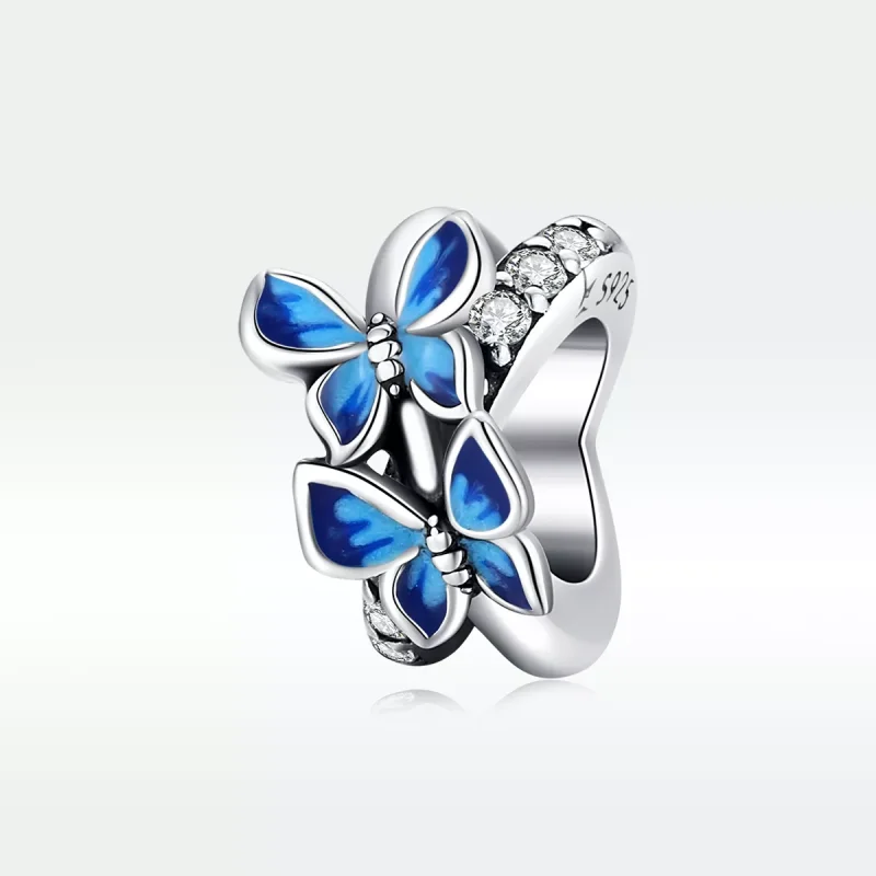 (resim) Pandora tarzı uçan kelebekler Charm - SCC1731 - Görüntüle 5