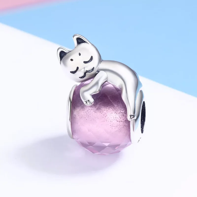 (resim) Pandora tarzı Uyuyan Kedi Charm - SCC447 - Görüntüle 3