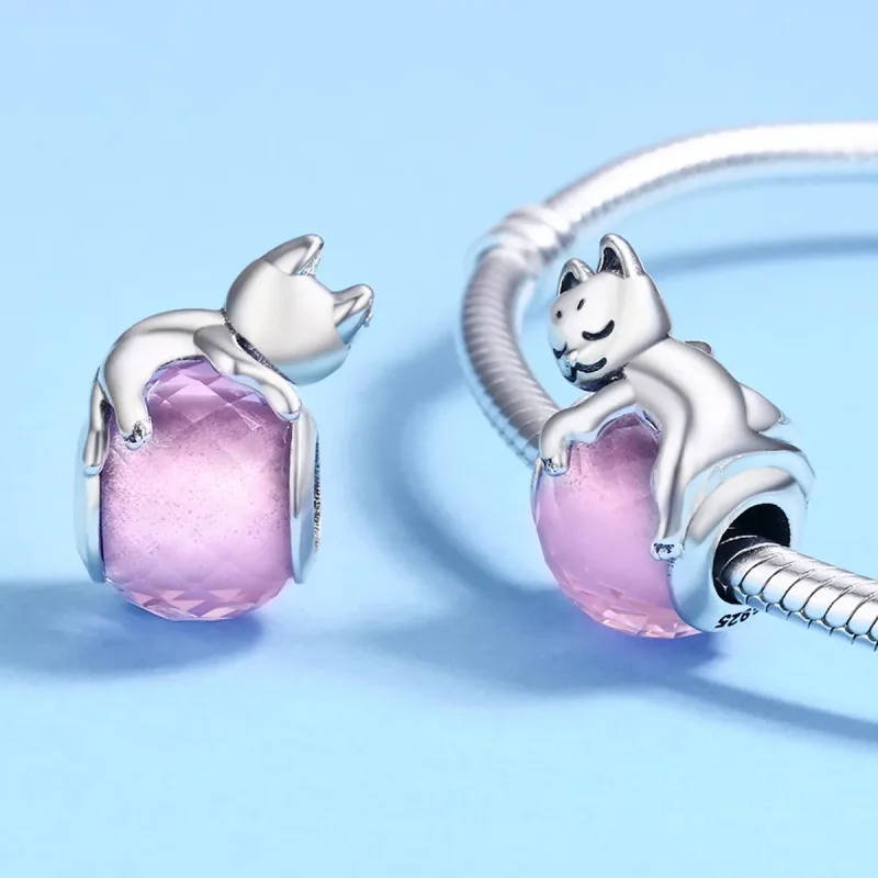 (resim) Pandora tarzı Uyuyan Kedi Charm - SCC447 - Görüntüle 5