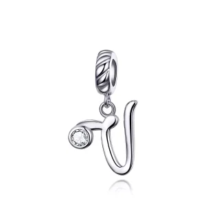 (resim) Pandora tarzı V harfi Sallantılı Charm - SCC1183-V