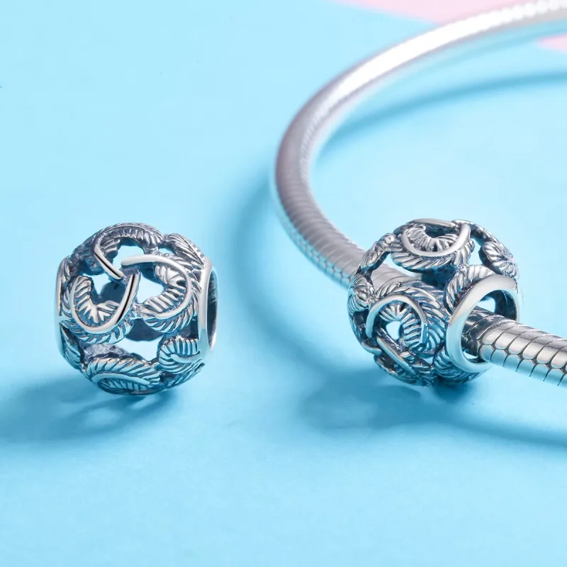 (resim) Pandora tarzı Vintage Kanatlar Charm - SCC810 - Görüntüle 3
