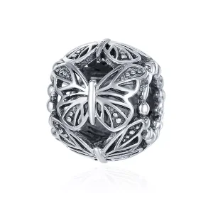 (resim) Pandora tarzı Vintage Kelebek Charm - SCC491