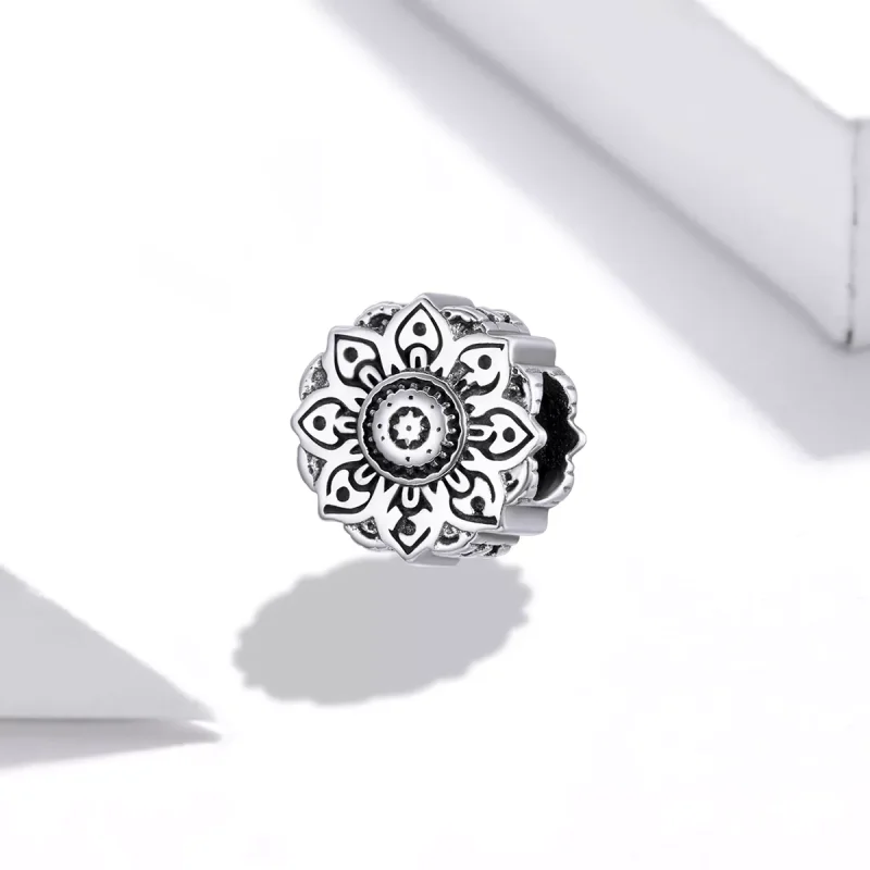 (resim) Pandora tarzı Vintage Lotus Charm - SCC1823 - Görüntüle 2