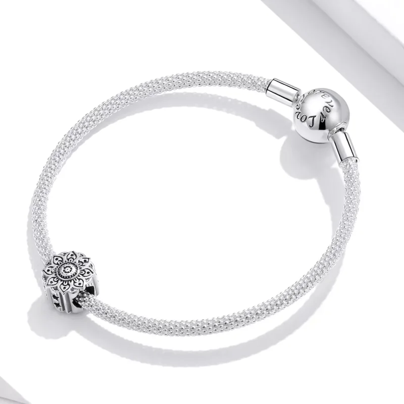 (resim) Pandora tarzı Vintage Lotus Charm - SCC1823 - Görüntüle 3
