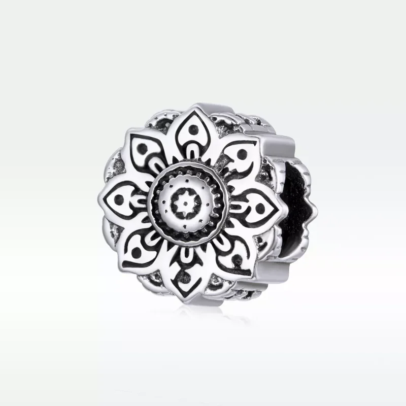 (resim) Pandora tarzı Vintage Lotus Charm - SCC1823 - Görüntüle 5