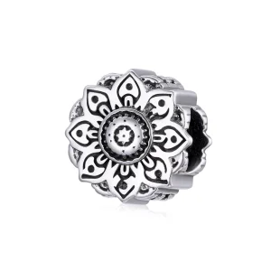 (resim) Pandora tarzı Vintage Lotus Charm - SCC1823