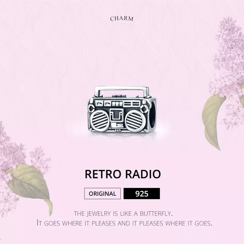 (resim) Pandora tarzı Vintage Radyo Charm - SCC1873 - Görüntüle 8