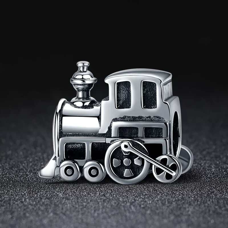 (resim) Pandora tarzı Vintage Tren Charm - SCC507 - Görüntüle 2