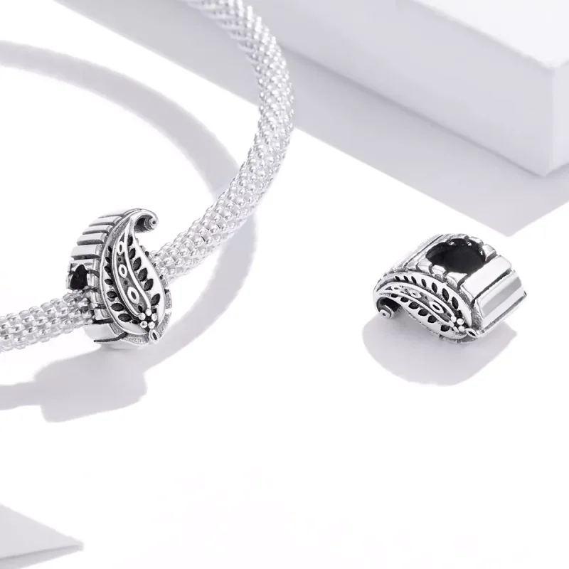 (resim) Pandora tarzı Vintage Yapraklar Charm - SCC1824 - Görüntüle 4