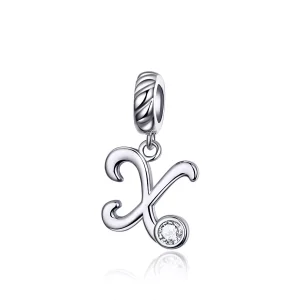 (resim) Pandora tarzı X harfi Sallantılı Charm - SCC1183-X