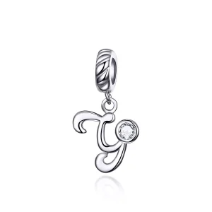(resim) Pandora tarzı Y harfi Sallantılı Charm - SCC1183-Y