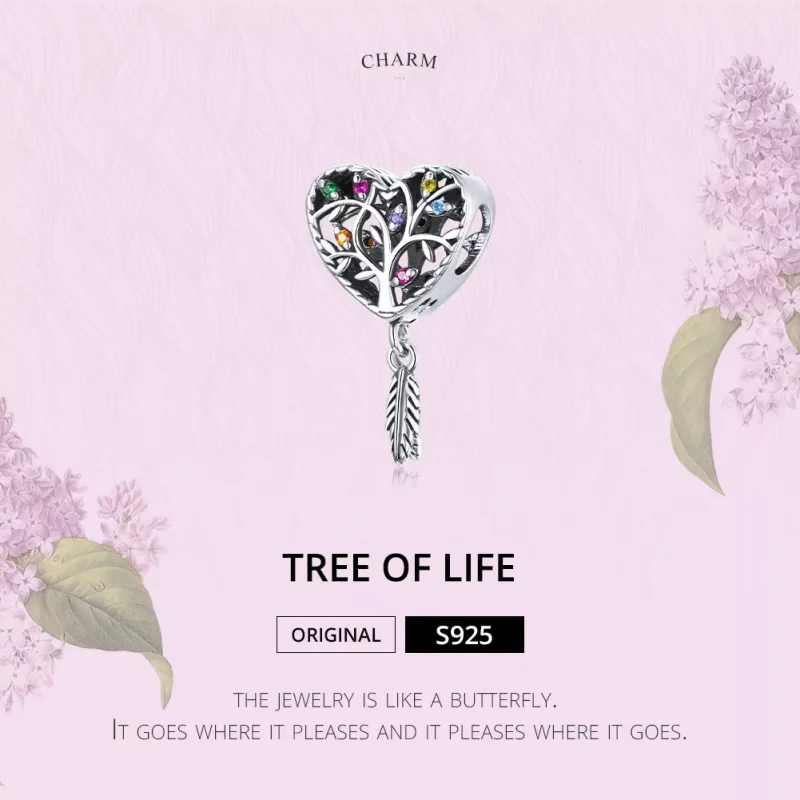 (resim) Pandora tarzı Yaşam Ağacı Charm - SCC1768 - Görüntüle 6