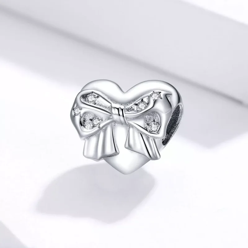 (resim) Pandora tarzı Yay ve Aşk Kalp Charm - BSC381 - Görüntüle 2