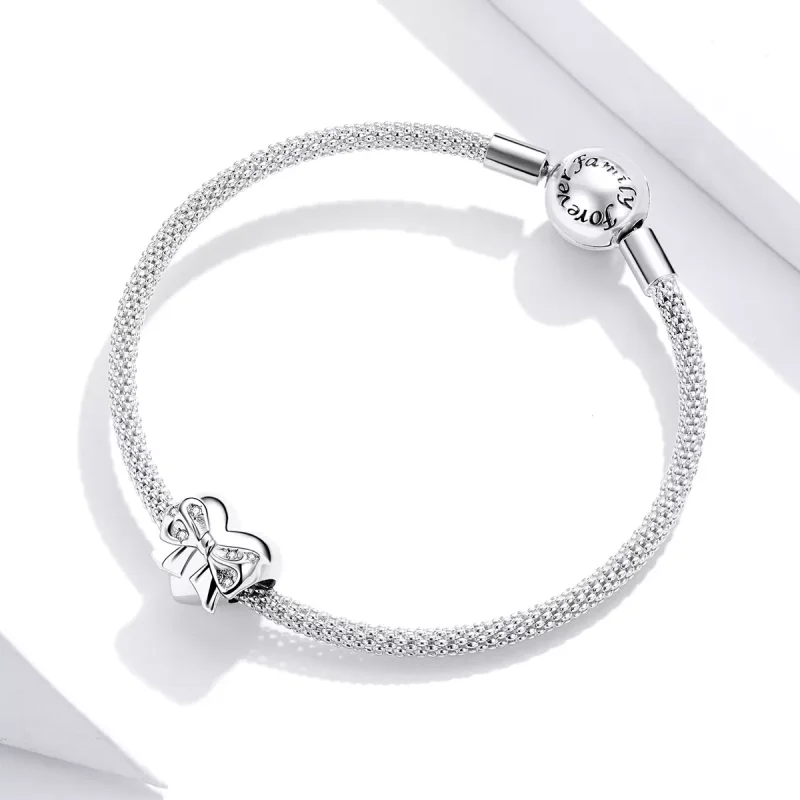 (resim) Pandora tarzı Yay ve Aşk Kalp Charm - BSC381 - Görüntüle 3