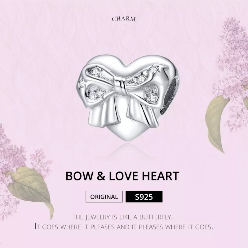 (resim) Pandora tarzı Yay ve Aşk Kalp Charm - BSC381 - Görüntüle 6