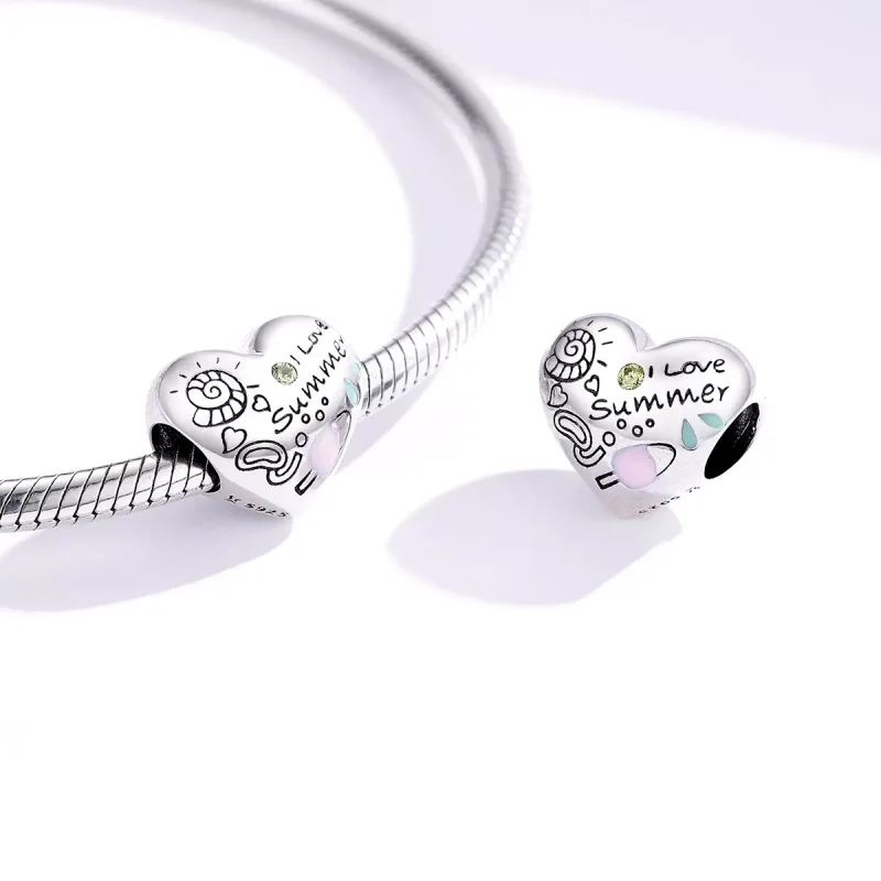 (resim) Pandora tarzı Yaz Grafitisi Charm - SCC1529 - Görüntüle 4
