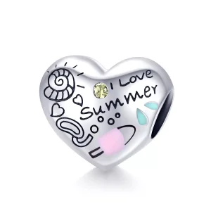 (resim) Pandora tarzı Yaz Grafitisi Charm - SCC1529