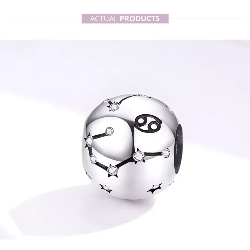 (resim) Pandora tarzı Yengeç Burcu Charm - SCC1218-4 - Görüntüle 2