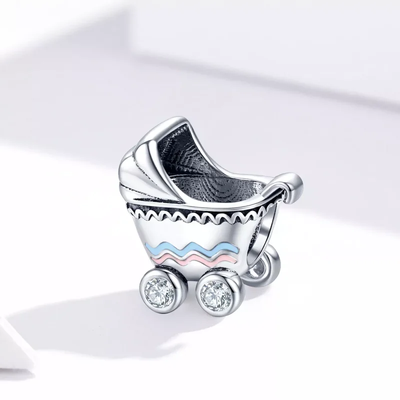 (resim) Pandora tarzı Yeni Doğan Bebek Arabası Charm - SCC1539 - Görüntüle 3
