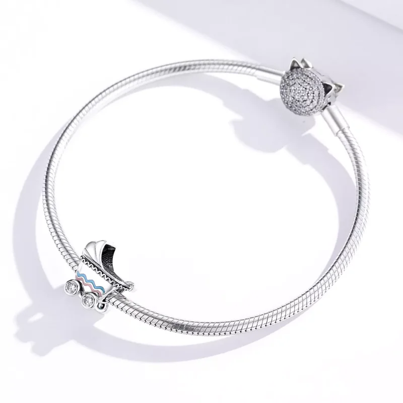 (resim) Pandora tarzı Yeni Doğan Bebek Arabası Charm - SCC1539 - Görüntüle 4