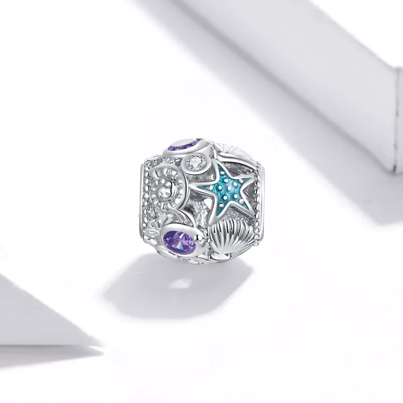 (resim) Pandora tarzı Yıldızlar ve Kabuk Charm - SCC1805 - Görüntüle 2